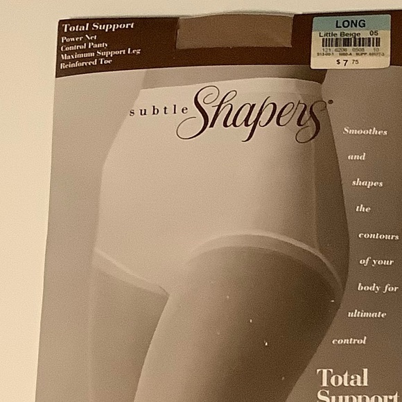 3 JC PENNEY Subtle Shapers LONG NIP Nylons Pantyhose - Picture 3 of 6